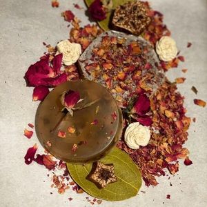 rose tea soap over time the rose petals and herbs will change colors in the soap